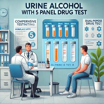 Urine Alcohol With 5 Panel Drug Test